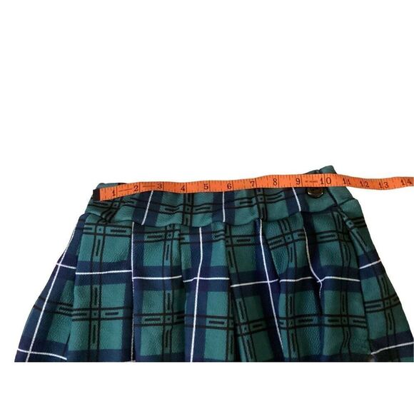 Pretty Little Thing Plaid Skirt Side Slit Schoolgirl Alternative Grunge Punk - Picture 7 of 7